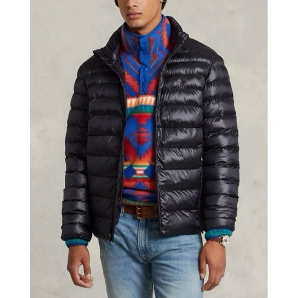 Polo Ralph Lauren Other - Polo Ralph Lauren The Colden Packable Glossed Jacket Dark Navy Mens Medium *Flaw